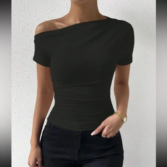 Elegant White Off-Shoulder Top